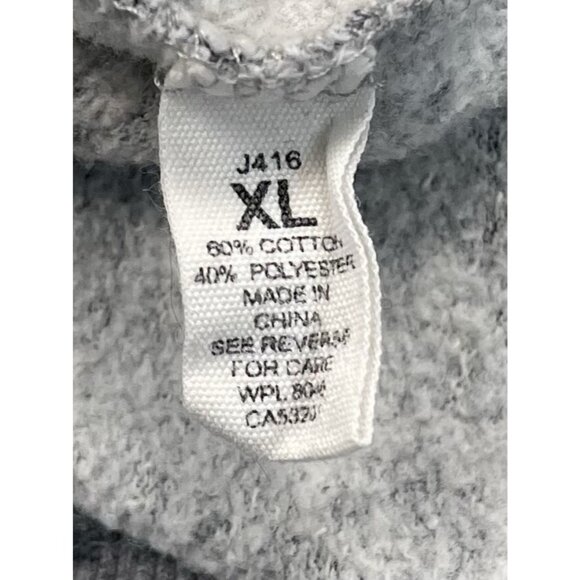 REFLEX Womens XL Gray Heather L/S HOODIE Sweatshirt Pocket Life Is Out There EUC - Picture 8 of 9